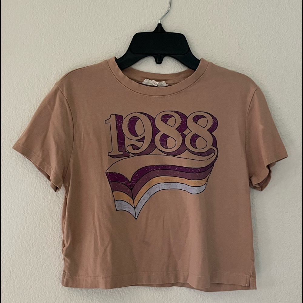 Girls Cropped Graphic Shirt